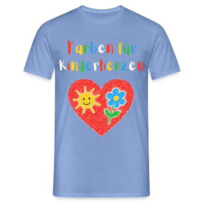 Unisex T-Shirt "Farben für Kinderherzen" carolina blue Männer T-Shirt