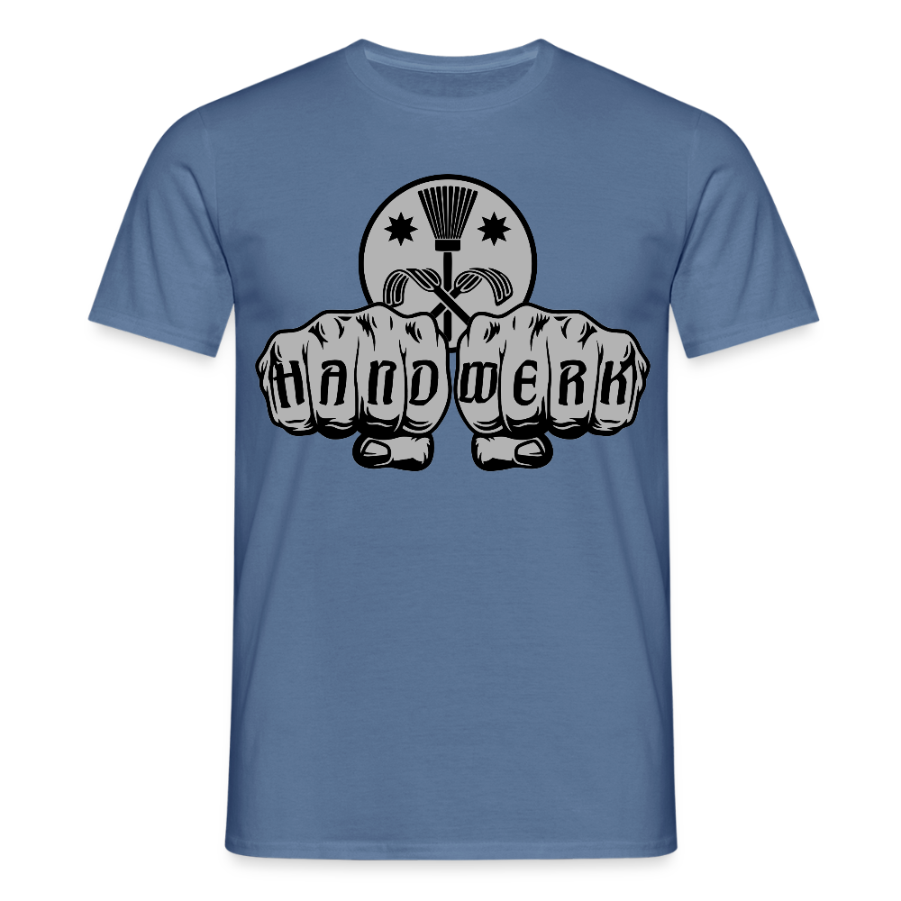 Unisex T-Shirt "Schornsteinfeger" Taubenblau Männer T-Shirt