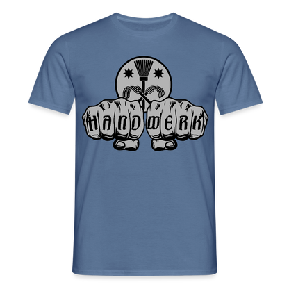 Unisex T-Shirt "Schornsteinfeger" Taubenblau Männer T-Shirt