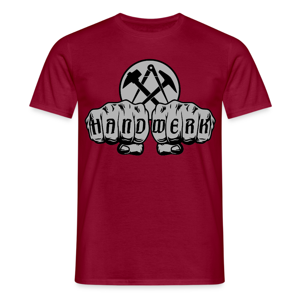 Unisex T-Shirt "Dachdecker" Ziegelrot Männer T-Shirt