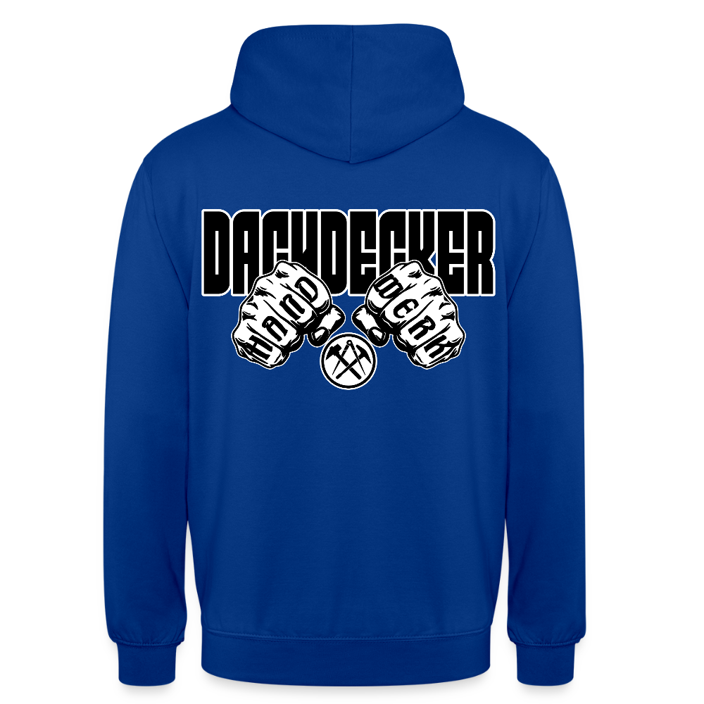 Unisex Hoodie "Dachdecker" Royalblau Unisex Hoodie