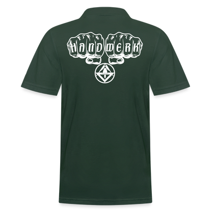 Männer Poloshirt "Stuckateur" Tannengrün Männer Poloshirt