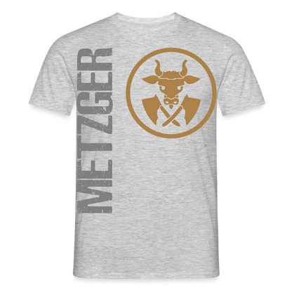 Unisex T-Shirt "Metzger" Grau meliert Männer T-Shirt