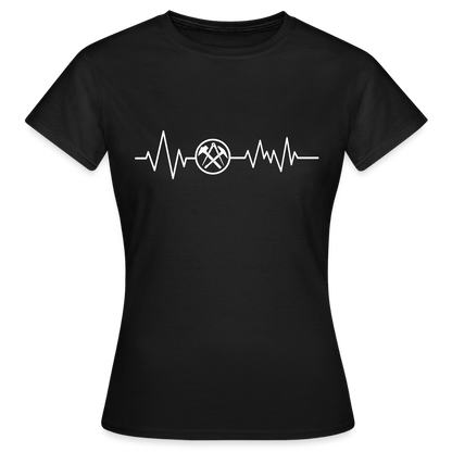 Frauen T-Shirt "Dachdecker" Schwarz Frauen T-Shirt