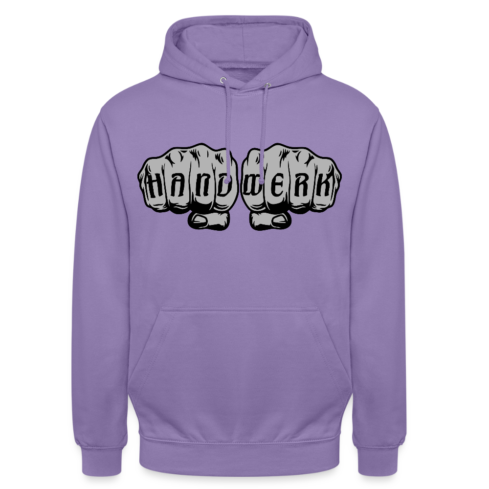Unisex Hoodie "Handwerk" Lavendel Unisex Hoodie