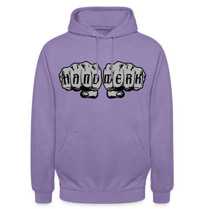 Unisex Hoodie "Handwerk" Lavendel Unisex Hoodie