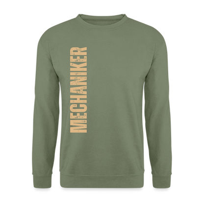 Unisex Pullover "Mechaniker" Armeegrün Unisex Pullover