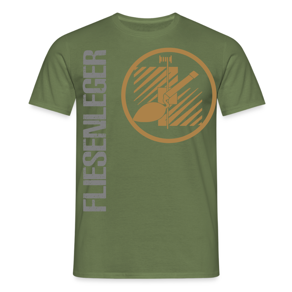 Unisex T-Shirt "Fliesenleger" Militärgrün Männer T-Shirt