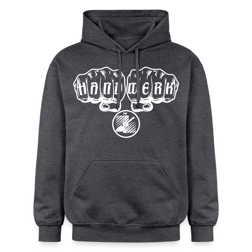Gildan Unisex Softstyle® "Fliesenleger" Dunkelgrau meliert Gildan Unisex Softstyle® Midweight Hoodie