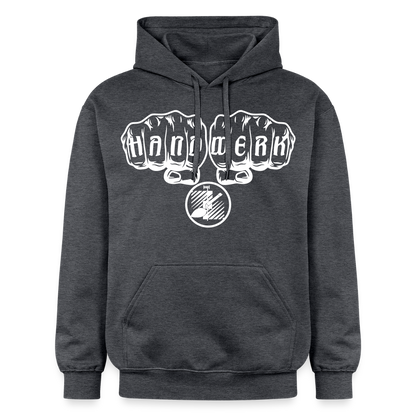 Gildan Unisex Softstyle® "Fliesenleger" Dunkelgrau meliert Gildan Unisex Softstyle® Midweight Hoodie