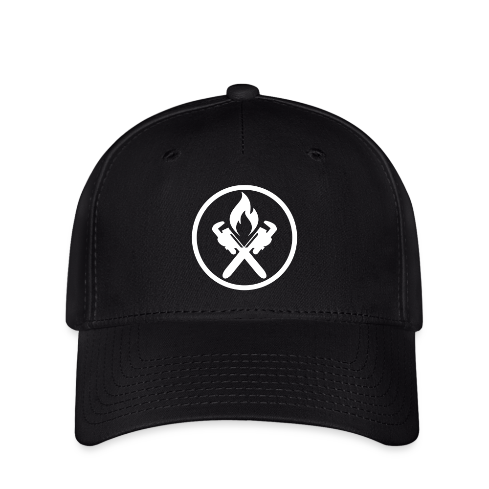 Flexfit Cap "Heizungsbauer" - Schwarz