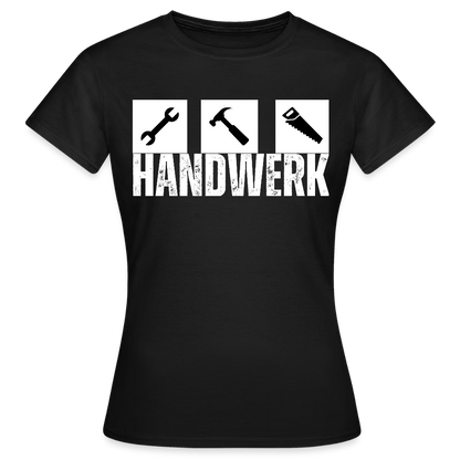 Frauen T-Shirt "Werkzeug" Schwarz Frauen T-Shirt