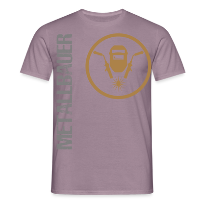 Unisex T-Shirt "Metallbauer" Lilagrau Männer T-Shirt
