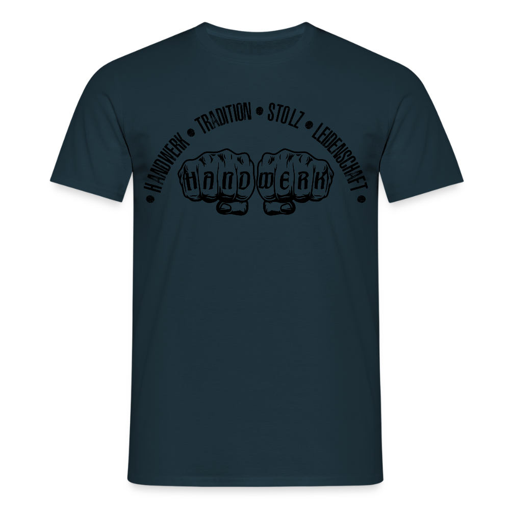 Unisex T-Shirt "Tradition/Stolz/Leidenschaft" Navy Männer T-Shirt