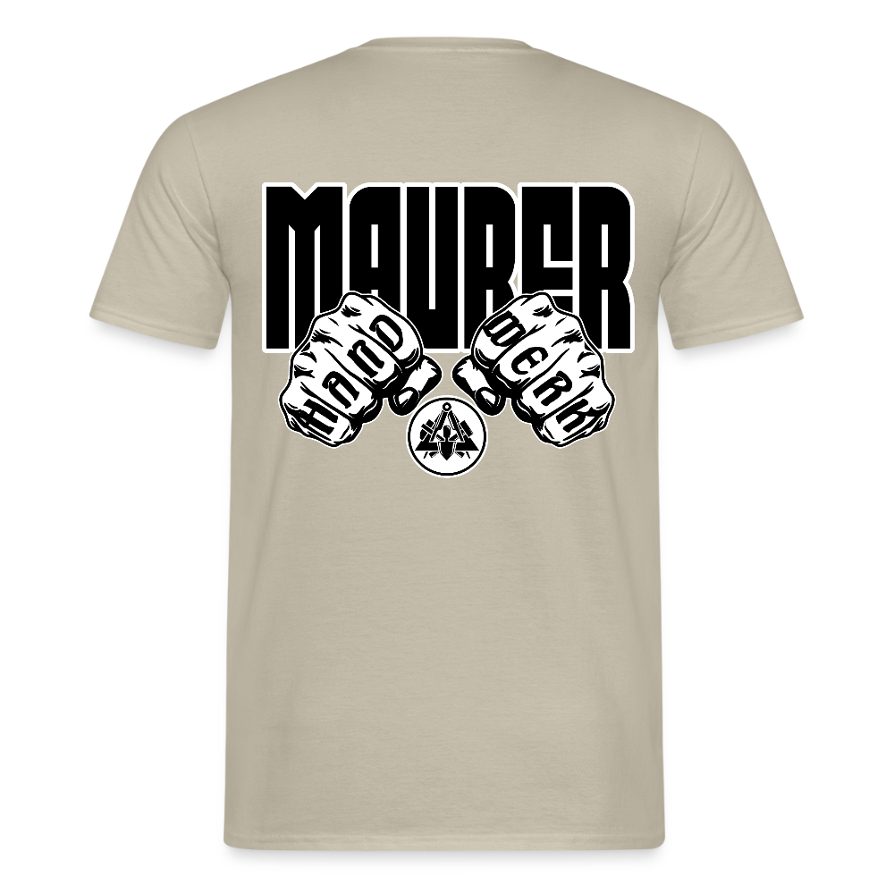 Unisex T-Shirt "Maurer" Sandbeige Männer T-Shirt