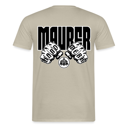 Unisex T-Shirt "Maurer" Sandbeige Männer T-Shirt