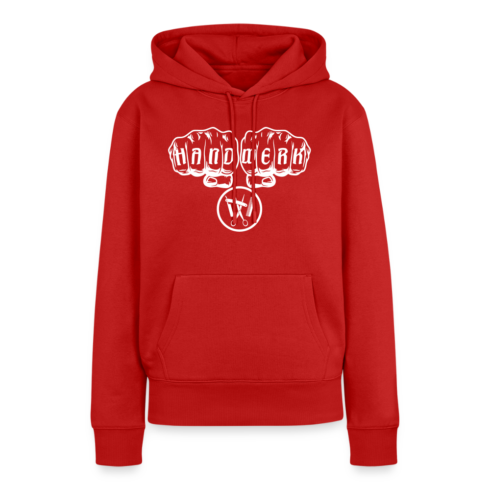 Frauen Premium Hoodie "Friseur" Rot Frauen Premium Hoodie