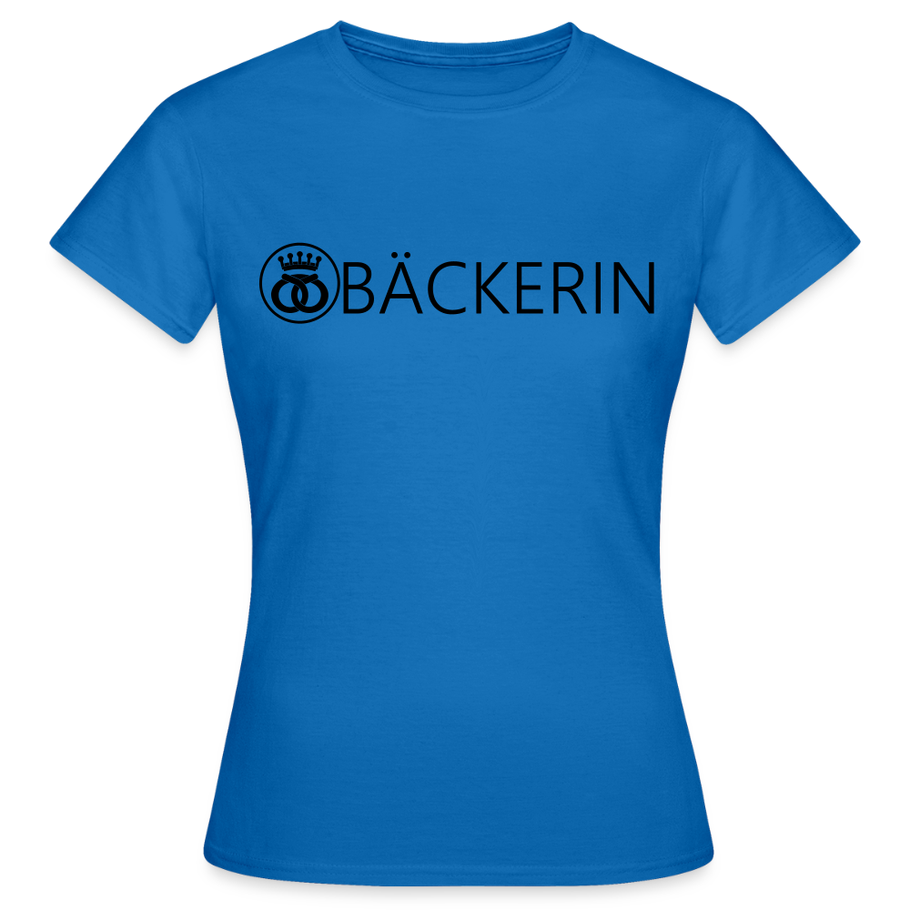 Frauen T-Shirt "Bäckerin" Royalblau Frauen T-Shirt