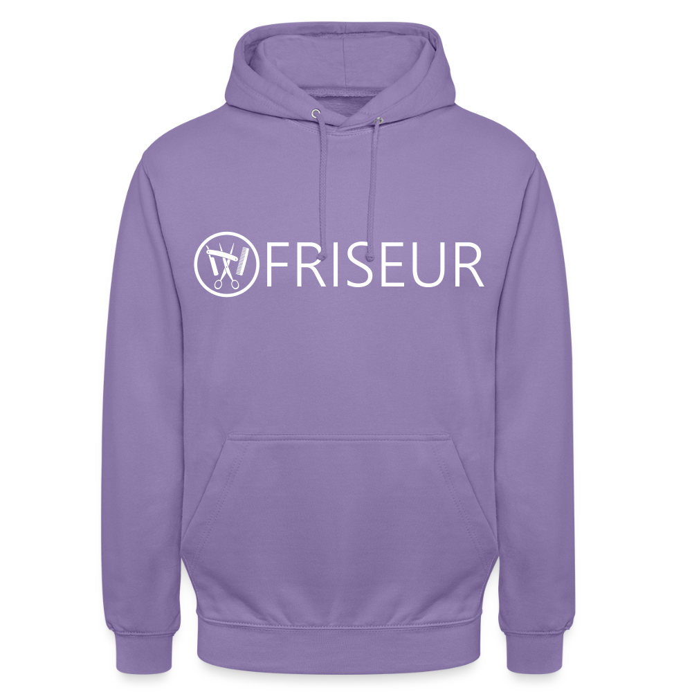 Unisex Hoodie "Friseur" Lavendel Unisex Hoodie