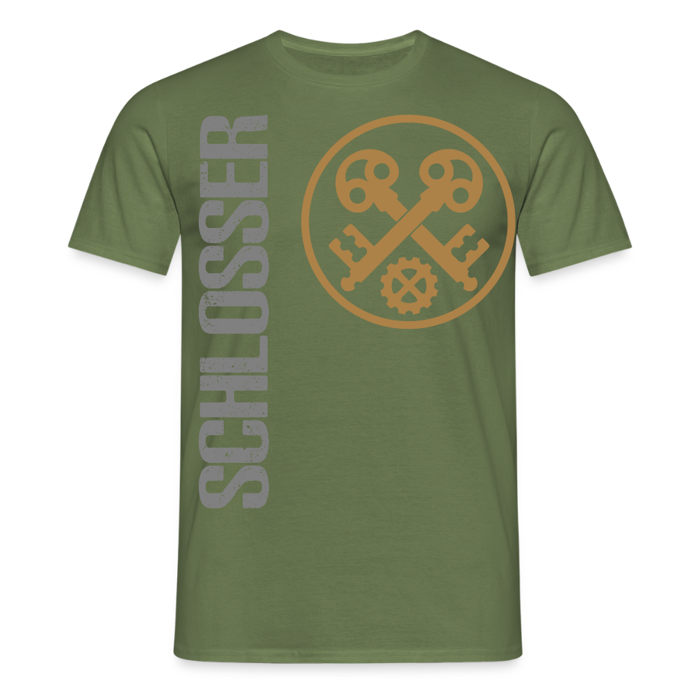 Unisex T-Shirt "Schlosser" Militärgrün Männer T-Shirt