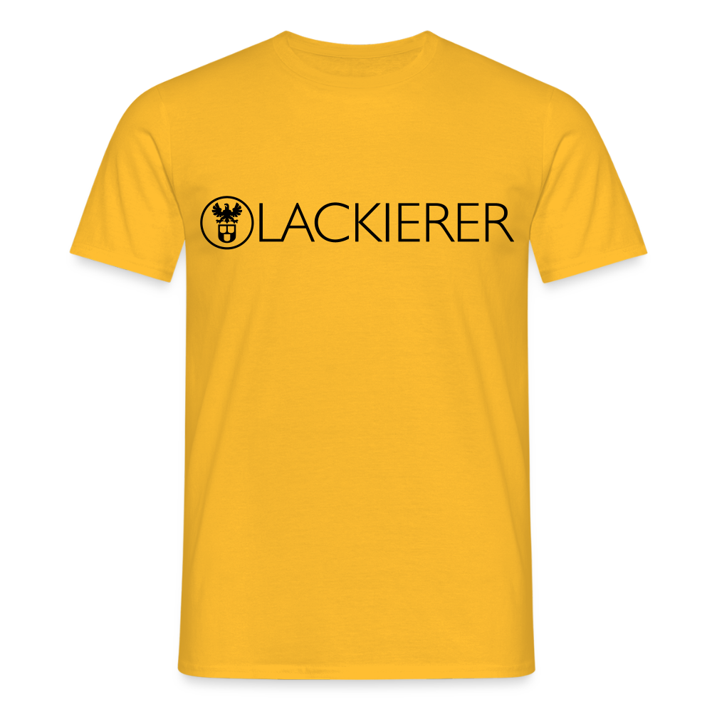 Unisex T-Shirt "Lackierer" Gelb Männer T-Shirt