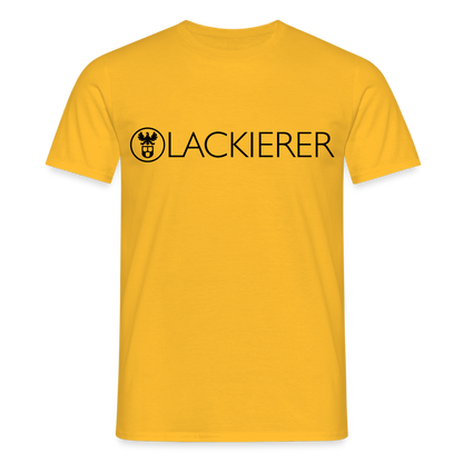 Unisex T-Shirt "Lackierer" Gelb Männer T-Shirt