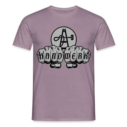Unisex T-Shirt "Gebäudereiniger" Lilagrau Männer T-Shirt