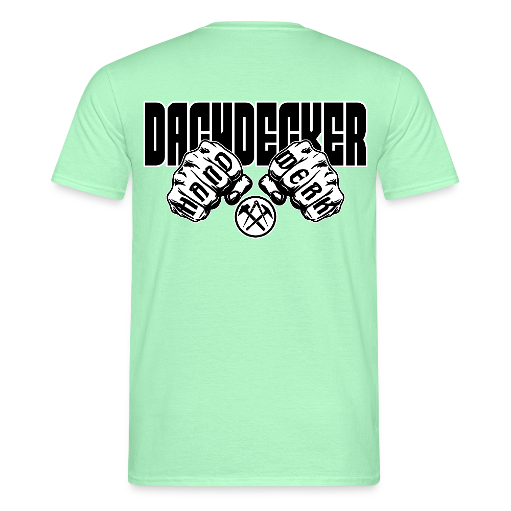 Unisex T-Shirt "Dachdecker" Mintgrün Männer T-Shirt