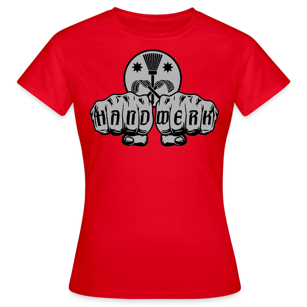 Frauen T-Shirt "Schornsteinfeger" Rot Frauen T-Shirt