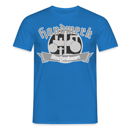 Unisex T-Shirt "Strassenbauer" Royalblau Männer T-Shirt