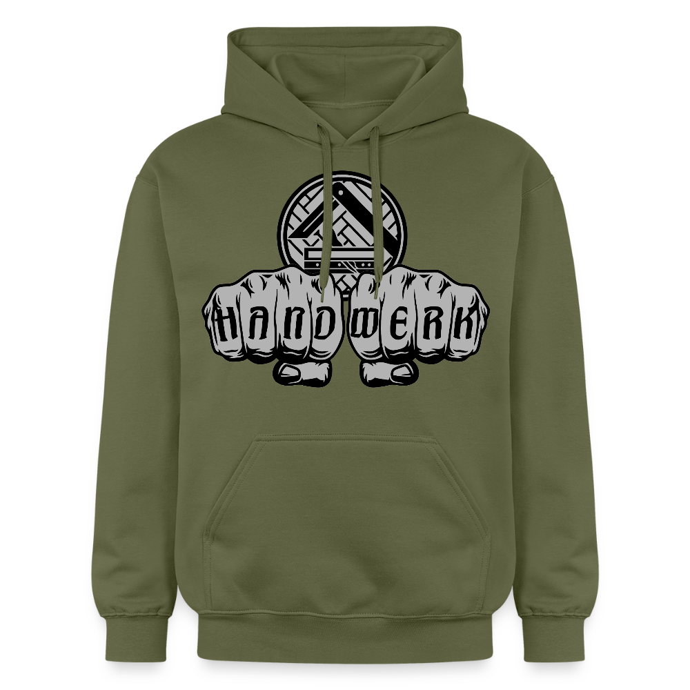 Gildan Unisex Softstyle® "Parkettleger" Militärgrün Gildan Unisex Softstyle® Midweight Hoodie