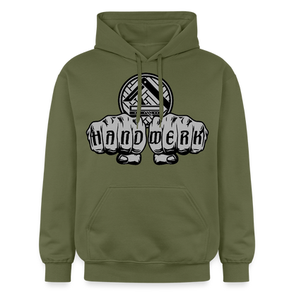 Gildan Unisex Softstyle® "Parkettleger" Militärgrün Gildan Unisex Softstyle® Midweight Hoodie