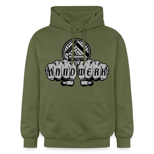 Gildan Unisex Softstyle® "Parkettleger" Militärgrün Gildan Unisex Softstyle® Midweight Hoodie