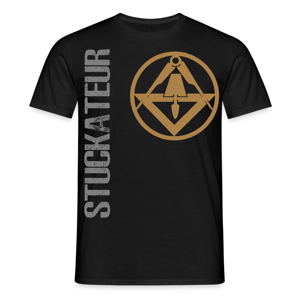 Unisex T-Shirt "Stuckateur" Schwarz Männer T-Shirt