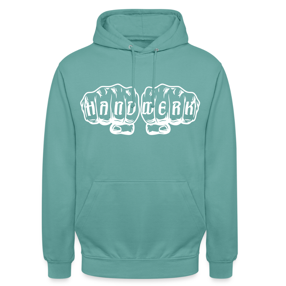 Unisex Hoodie "Handwerk" Pastelltürkis Unisex Hoodie