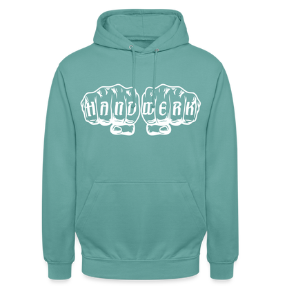 Unisex Hoodie "Handwerk" Pastelltürkis Unisex Hoodie
