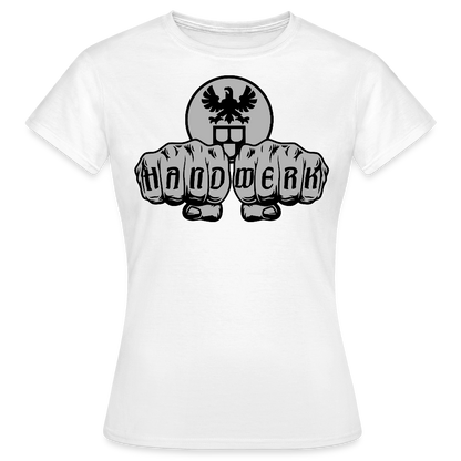 Frauen T-Shirt "Maler" Weiß Frauen T-Shirt
