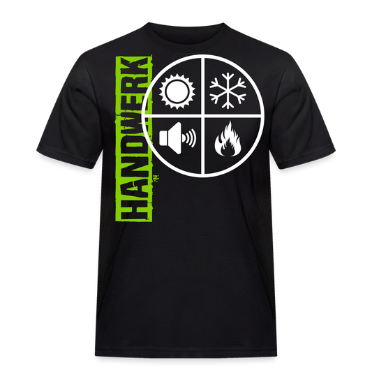 Unisex Workwear T-Shirt "Isolierer" - Schwarz