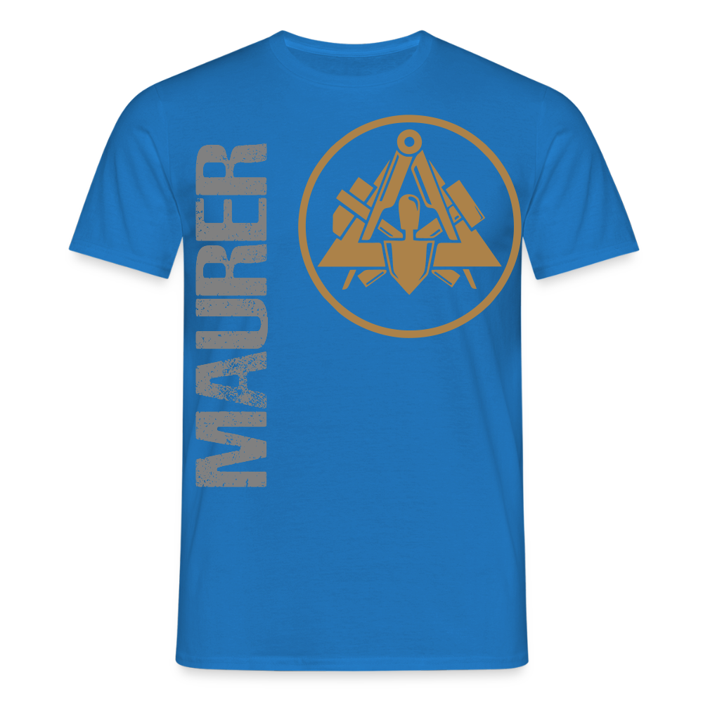 Unisex T-Shirt "Maurer" Royalblau Männer T-Shirt
