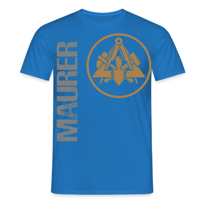 Unisex T-Shirt "Maurer" Royalblau Männer T-Shirt