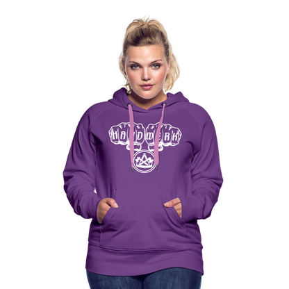 Frauen Premium Hoodie "Zimmermann" - Purple