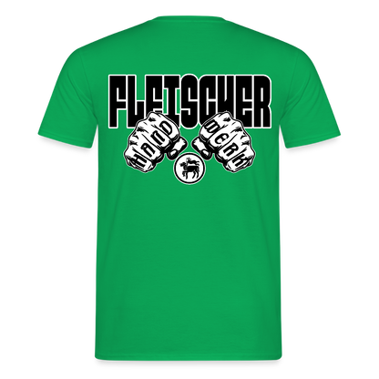 Unisex T-Shirt "Fleischer" (beidseitig bedruckt) Kelly Green Männer T-Shirt