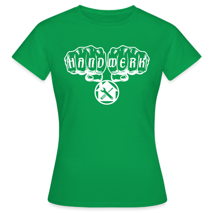 Frauen T-Shirt "Hausmeister" Kelly Green Frauen T-Shirt