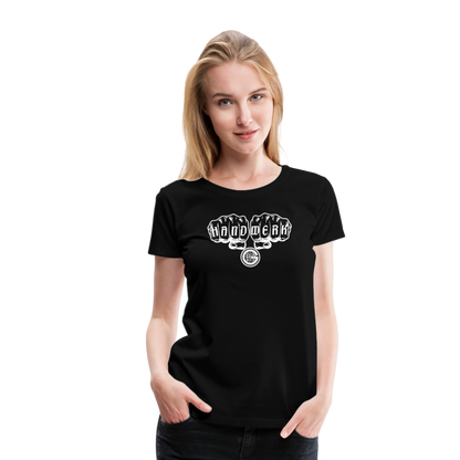 Frauen Premium T-Shirt "Gerüstbauer" - Schwarz