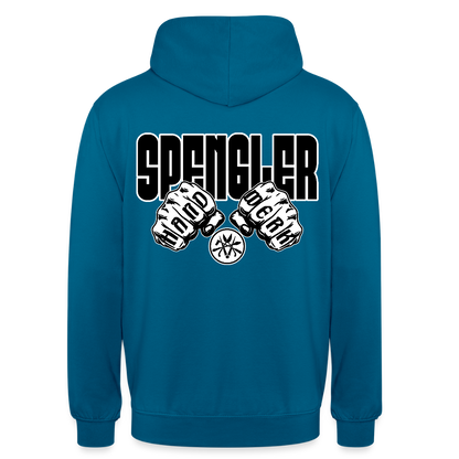Unisex Hoodie "Spengler" (beidseitig bedruckt) - Tiefseeblau 