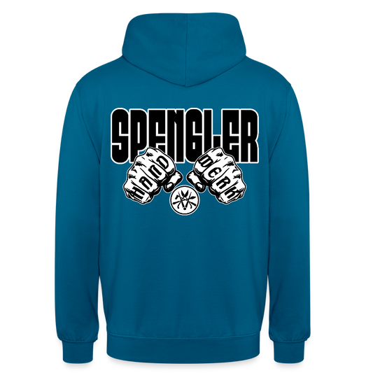 Unisex Hoodie "Spengler" (beidseitig bedruckt) - Tiefseeblau 