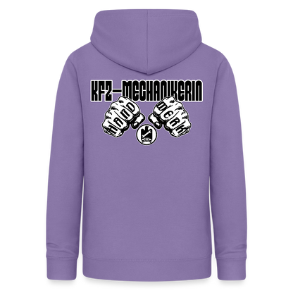 Frauen Hoodie "KFZ-Mechanikerin" (beidseitig beruckt) Lavendel Frauen Hoodie