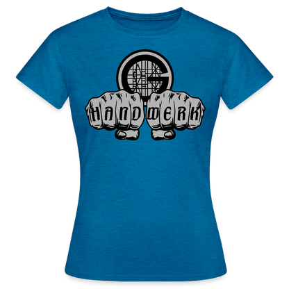 Frauen T-Shirt "Gerüstbauer" - Antikblaues Saphir meliert