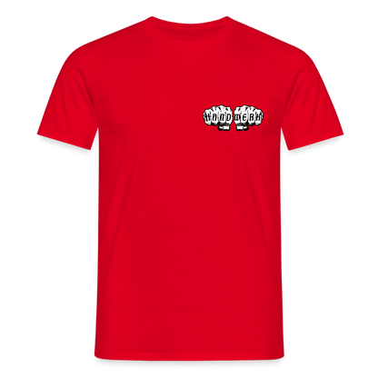Unisex T-Shirt "Drechsler" (beidseitig bedruckt) - Rot