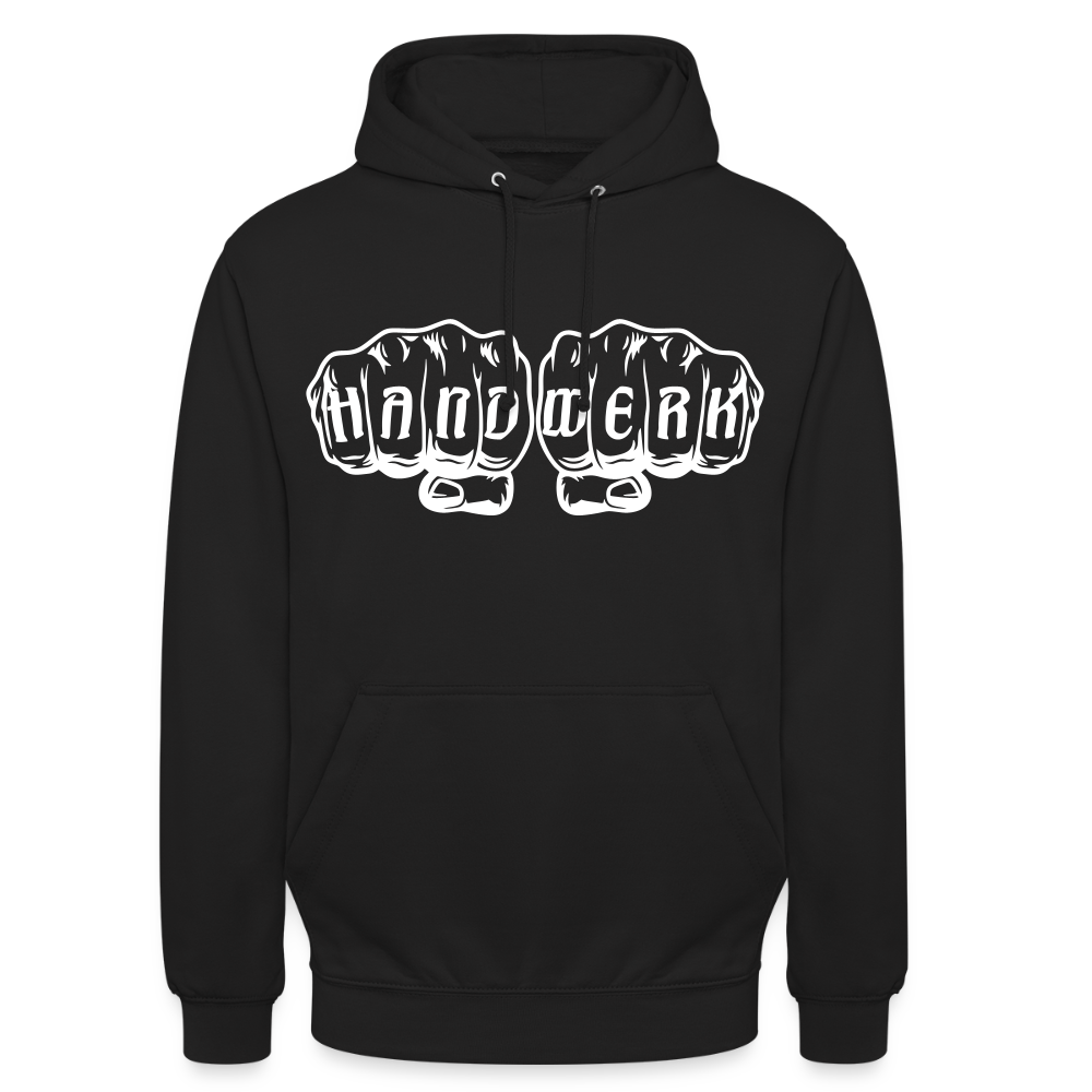 Unisex Hoodie "Handwerk" Schwarz Unisex Hoodie